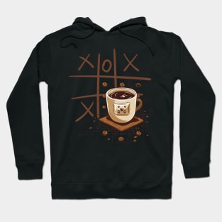 A Cup Of Coffee And Tic-Tac-Toe Hoodie